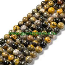 Lódarázs Jáspis Ásványgyöngy Gyöngyfüzér 8mm