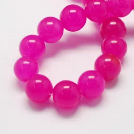 Magenta Jade Ásványgyöngy 8mm