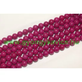 Magenta Jade (nem áttetsző) Ásványgyöngy 8mm