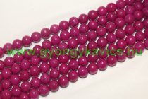   Magenta Jade (nem áttetsző) Ásványgyöngy Gyöngyfüzér 8mm