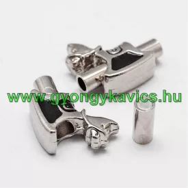  Ezüst Színű Mágneses Hintaló Nyaklánc Karkötő Ékszer Kapocs 18x15x6mm