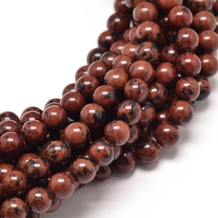 Mahagóni Obszidián Ásványgyöngy 10mm