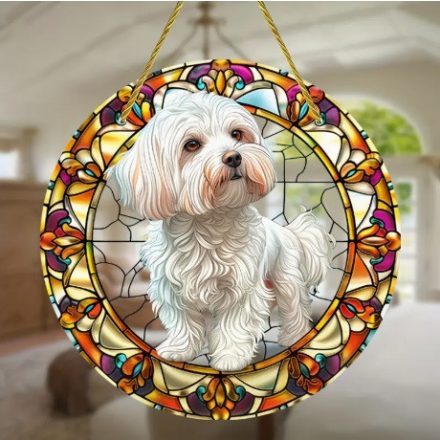 Máltai Selyemkutya Kutya (141) Napfogó 18cm