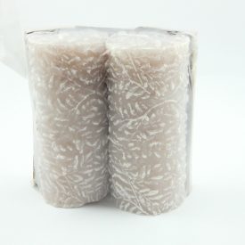 Mályva Virágmintás Henger Gyertya 7x15cm