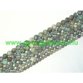 Matt Afrikai Türkiz Ásványgyöngy Gyöngyfüzér 8mm