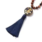 Matt Amazonit Fagyöngy (9) Ásvány Nyaklánc Mala 8mm 108 db Gyöngy 104cm Kuanjin Kuan Jin Kuanyin Kuan Yin Guanjin Guan Jin Guanyin Guan Yin Medál