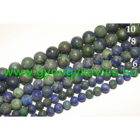 Matt Azurit Ásványgyöngy 10mm