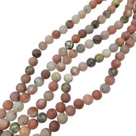   Matt Barack Márvány (Cseresznyevirág Jade) Ásványgyöngy Gyöngyfüzér 6mm