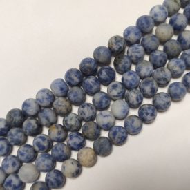 Matt Brazil Szodalit Ásványgyöngy 8mm