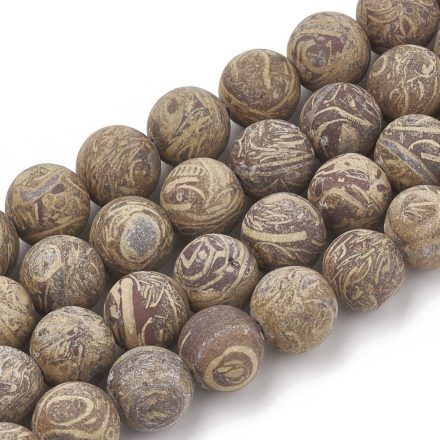 Matt Elefántbőr Jáspis Ásványgyöngy 10mm