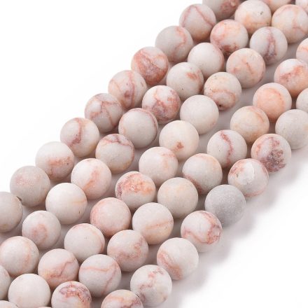 Matt Hálókő Ásványgyöngy Gyöngyfüzér 12mm