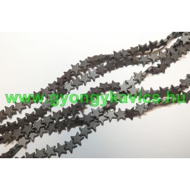 Matt Hematit Csillag Ásványgyöngy 8x3mm