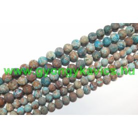Matt Kék Krizokolla Ásványgyöngy 10mm