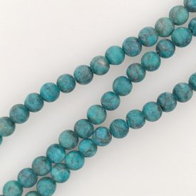 Matt Kék Türkiz Ásványgyöngy 6mm