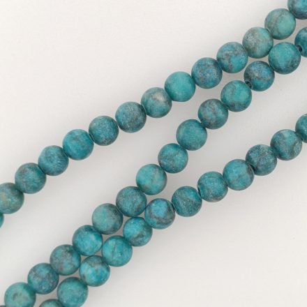 Matt Kék Türkiz Ásványgyöngy 6mm