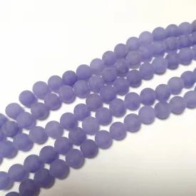 Matt Liláskék Jade Ásványgyöngy 10mm