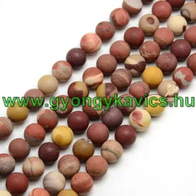 Matt Mookait Jáspis Ásványgyöngy Gyöngyfüzér 8mm