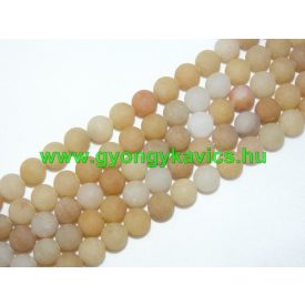 Matt Sárga Aventurin Ásványgyöngy 8mm