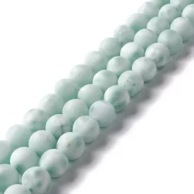 Matt Szintetikus Larimar Larimár Ásványgyöngy 6mm