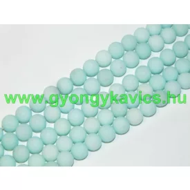 Matt Türkiz Türkizkék Jade Ásványgyöngy 6mm
