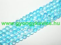 Matt Türkiz Szintetikus Holdkő Gyöngy 6mm 
