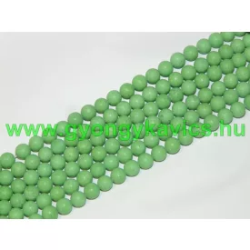 Matt Zöld Jade Ásványgyöngy 6mm