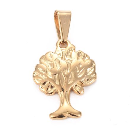 Arany Színű Nemesacél Életfa Medál