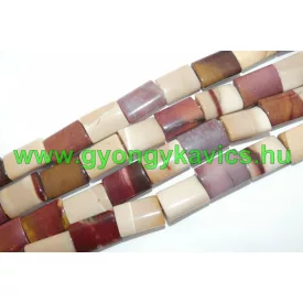   Mookait Jáspis Téglalap Ásványgyöngy Gyöngyfüzér 15x20mm