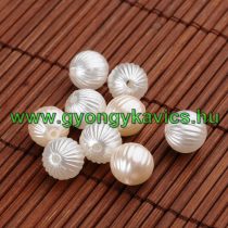 Fehér Színű (2) Szintetikus Műanyag Kagyló Gyöngy 10mm