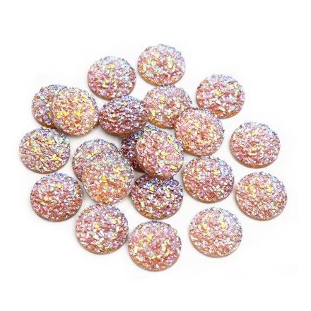 Műgyanta Arany (137) Druzy Kaboson 8mm