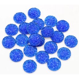 Műgyanta Kék (171) Druzy Kaboson 10mm