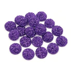 Műgyanta Lila (170) Druzy Kaboson 10mm