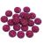 Műgyanta Magenta (16) Druzy Kaboson 8mm