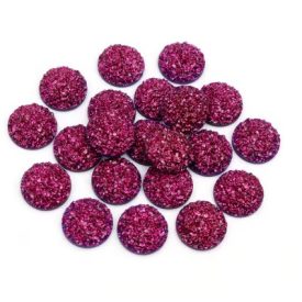 Műgyanta Rubin Piros (136) Druzy Kaboson 8mm