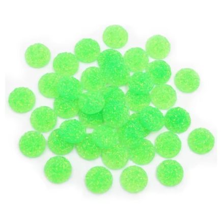 Műgyanta Zöld (165) Druzy Kaboson 10mm