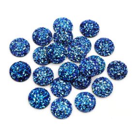 Műgyanta Zöldes Kék (73) Druzy Kaboson 10mm