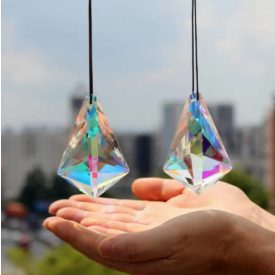   Napfogó (14) (Teljesen átlátszó, nem színes) Feng Shui Prizma 5x3,5cm