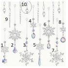 Hópehely (2) Szivárványos Karácsonyfadísz Napfogó (39) Feng Shui Prizma