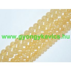 Narancs Kalcit Ásványgyöngy 4mm