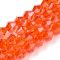 Narancssárga Bicon Üveggyöngy Gyöngyfüzér 6mm