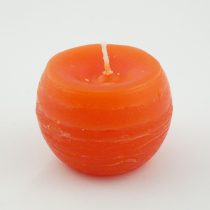 Narancssárga Gömb Gyertya 6x4cm