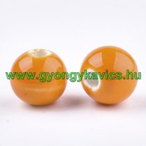 Narancssárga Porcelán Gyöngy 10mm 