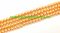  Narancssárga Színű Szintetikus Kagyló Gyöngy Gyöngyfüzér 10mm