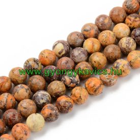 Narancssárga Türkiz Ásványgyöngy 8mm