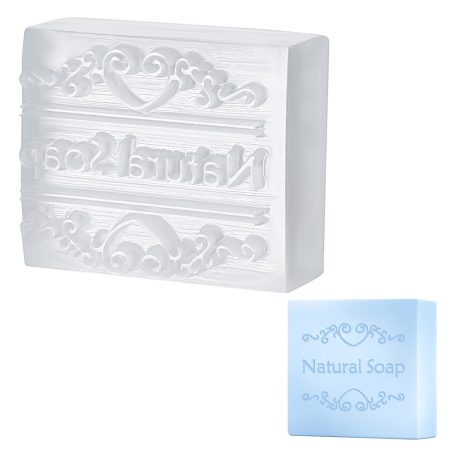 Natural Soap Természetes Szappan (433) Pecsétnyomó Pecsételő Bélyegző 37x43mm