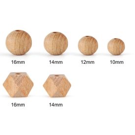 Natúr Hexaéder Fagyöngy (4) Gyöngy 14mm