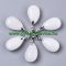 Natúr Fehér Jade Ásvány Medál 24x15x9-10mm