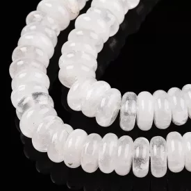 Tejkvarc Natur Kvarc Korong Ásványgyöngy 10x4mm