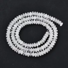 Tejkvarc Natur Kvarc Korong Ásványgyöngy 4x2mm