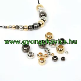   Nemesacél Arany Színű Nyaklánc Karkötő Ékszer Köztes Charm 8mm